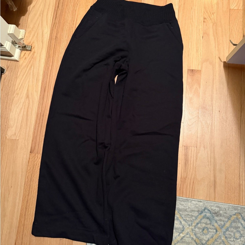 Black Wide-Leg Alo Pants